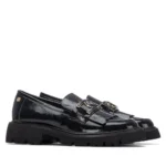 CARMELA Γυναικεία δερμάτινα loafers 162698 Μαύρο - Image 5