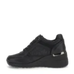 STONEFLY Γυναικεία δερμάτινα sneakers 223233 Μαύρο - Image 3