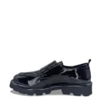 WALLSTREET Γυναικεία δερμάτινα loafers 25721 Μαύρο - Image 3