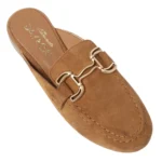 Sante Γυναικεία δερμάτινα mules 26-121-22 Τan - Image 2