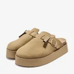 D.FRANKLIN Γυναικεία δερμάτινα clogs DFSH414005 Sand - Image 2