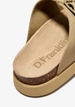 D.FRANKLIN Γυναικεία δερμάτινα σανδάλια DFSH407001 Sand - Image 3
