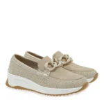 SEVEN Γυναικεία loafers W101A80728W9 Μπεζ - Image 2