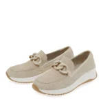 SEVEN Γυναικεία loafers W101A80728W9 Μπεζ - Image 4