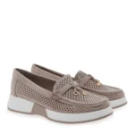 SEVEN Γυναικεία loafers W179X6952791 Μπεζ-Γκρι - Image 2