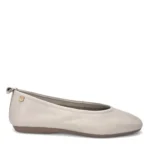 Carmela Γυναικείες δερμάτινες μπαλαρίνες 163140 Off-White