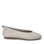 Carmela Γυναικείες δερμάτινες μπαλαρίνες 163140 Off-White - Image 2