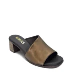 Wikers Γυναικεία δερμάτινα ανατομικά mules 156 Μπρονζέ - Image 2