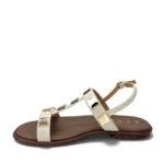 REPO Γυναικεία δερμάτινα πέδιλα 260 Off-white - Image 3