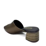 Wikers Γυναικεία δερμάτινα ανατομικά mules 156 Μπρονζέ - Image 4