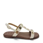 REPO Γυναικεία δερμάτινα πέδιλα 260 Off-white