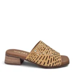 Wikers Γυναικεία δερμάτινα ανατομικά mules 878 Ταμπά