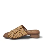 Wikers Γυναικεία δερμάτινα ανατομικά mules 878 Ταμπά - Image 3