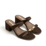 CORINA Γυναικεία mules 6323 Καφέ - Image 2