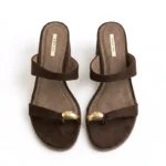 CORINA Γυναικεία mules 6323 Καφέ - Image 4