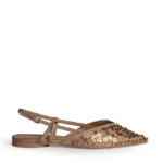 CORINA Γυναικείες εξώφτερνες μπαλαρίνες M6190 Κάμελ